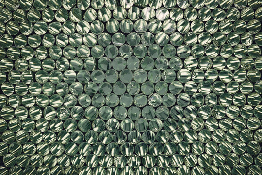 Array of glass discs