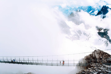 The highest suspension bridge in Europe.