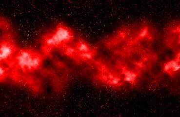 Red Universe milky way space galaxy with stars and nebula. - 178068031