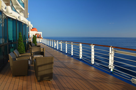 Open Deck On Cruise Ship