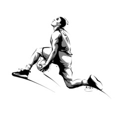 basketball player jumping