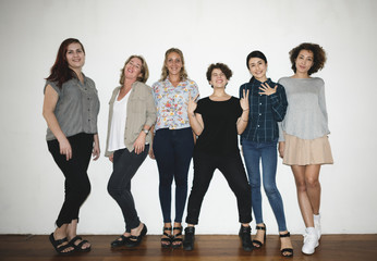 Fototapeta na wymiar Diverse group of women