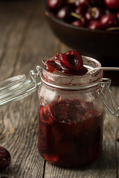 Fresh Organic Cherry Compote
