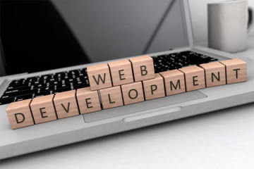 Web Development text concept