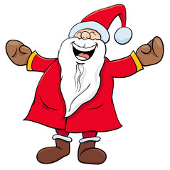 happy Santa Claus Christmas character