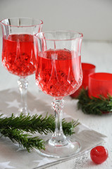 Christmas - Dinner and wine