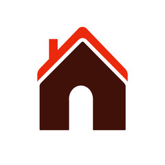 house icon illustration isolated on white 