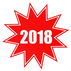 2018 New Year. Star.