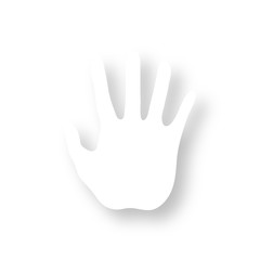 Icon mit Schatten - Hand