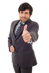 businessman thumb up