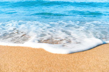 Tropical beach with sand and sea