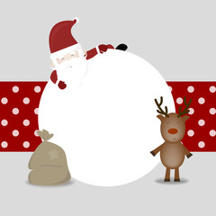 Santa Claus Card - Place your text - A funny Christmas Card