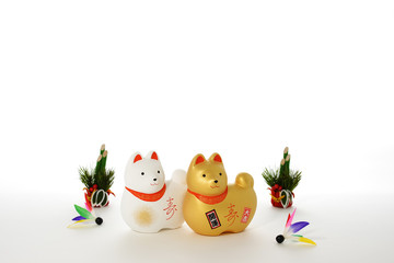 干支の置物　戌年