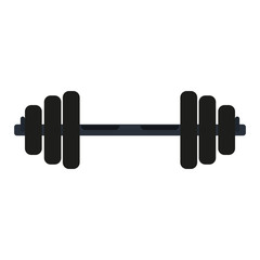 barbell weight lifting icon image vector illustration design 