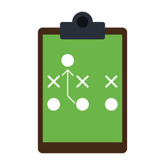 game plan strategy sport related icon image vector illustration design 