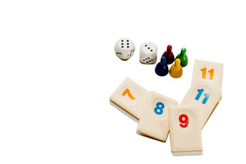 board game play figures and double dices