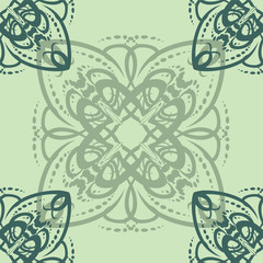 Seamless abstract floral pattern,mandala pattern