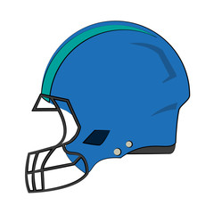 helmet american football related icon image vector illustration design 