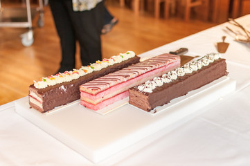 variety of cakes
