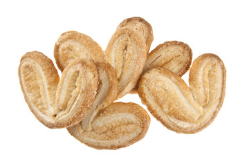 puff pastry isolated on white background