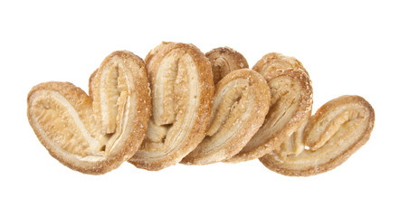 puff pastry isolated on white background