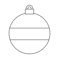 Obraz premium christmas ball icon