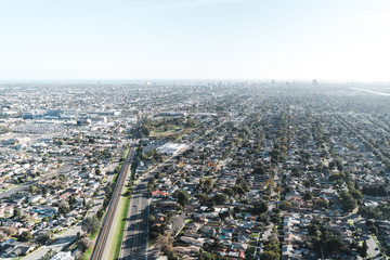 Luftbild -  Los Angeles, California - LA LAX