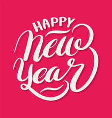 Happy New Year lettering