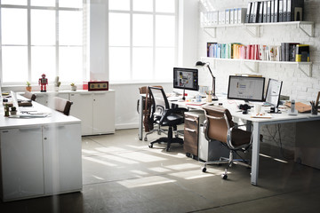 Business office workplace - Powered by Adobe