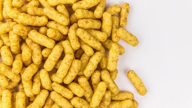 Eating a portion of Peanut Flips (stop motion; 4K UHD)