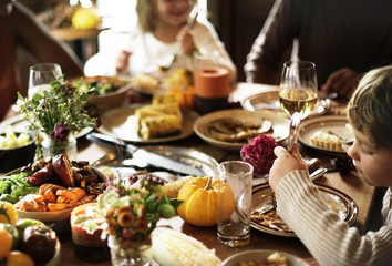 Friends and families are gathering on Thanksgiving day together