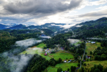 Fototapeta na wymiar Mystic Norway Clouds