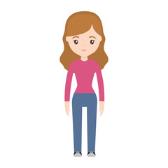 cartoon woman icon