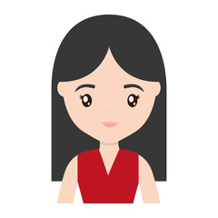 cartoon woman icon