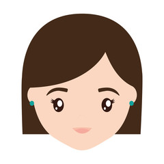 cartoon woman icon