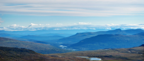 The Besseggen Ridge in Jotunheimen Norway