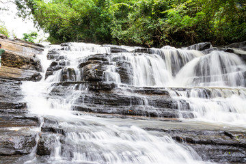 Obraz premium Tat Yai waterfall Phuphaman National Park, Khon Kaen, Thailand 2017-10-24