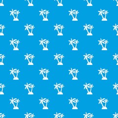 Palm trees pattern seamless blue