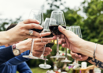 Group of people celebrating