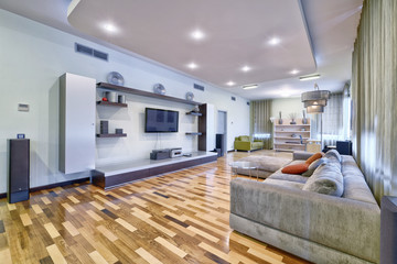 Living room interior in modern house.