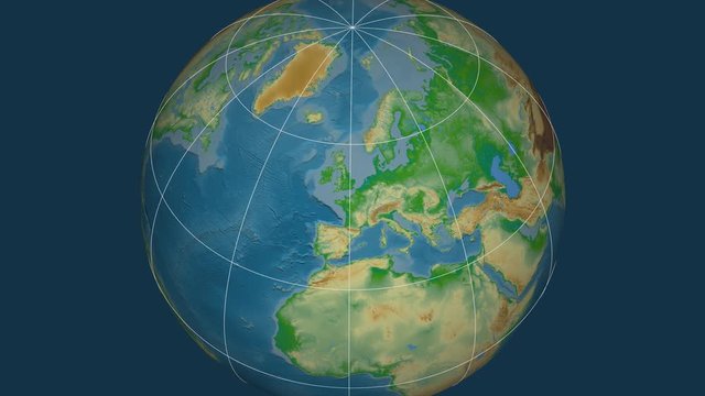 Zoom-in on Belgium outlined. Physical