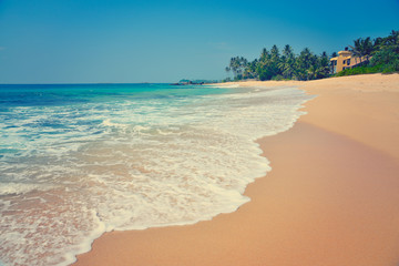 beautiful seascape, tropical beach, Sri Lanka