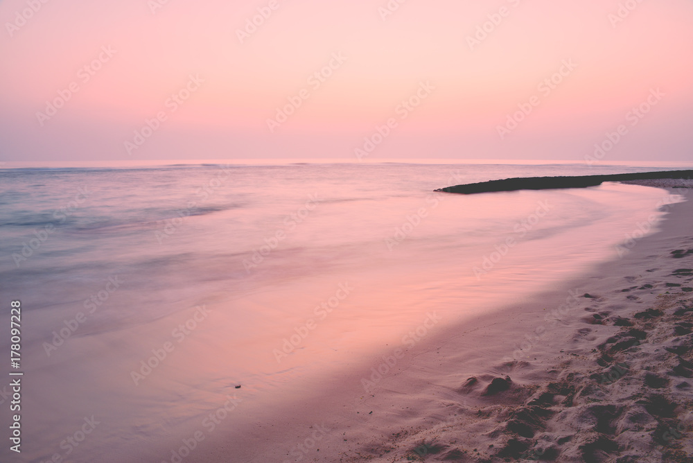 Wall mural sunset over the indian ocean in sri lanka