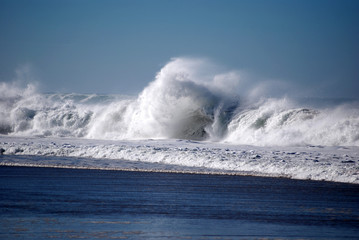 Fototapeta premium Vague côte atlantique