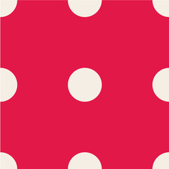 Polka dot seamless pattern. Dotted background with circles, dots, rounds  Vector illustration Flat Scandinavian style 