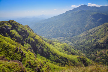 Naklejka na ściany i meble view of the beautiful mountains in Ella, Sri Lanka