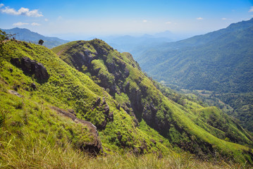 Naklejka premium view of the beautiful mountains in Ella, Sri Lanka
