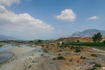A picturesque road through along the Karpuchay gorge