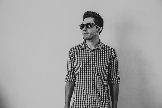 portrait of a man with sunglasses
