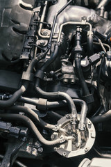 Fototapeta na wymiar mechanic working on engine repairs